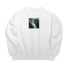 metametamonnのアルゼンチンのイグアスの滝 Big Crew Neck Sweatshirt