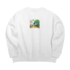 J-Peacockのイメージディスクリプション Big Crew Neck Sweatshirt