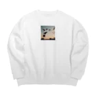 simaenaga234の夕方の鳥 Big Crew Neck Sweatshirt