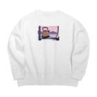 SORATOBI_YAKANの車窓とヤカン Big Crew Neck Sweatshirt