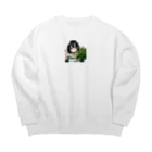 大地の宝物の今日は、ほうれん草で良いですか？ Big Crew Neck Sweatshirt