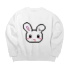 あくむ病院のドット吐血うさぎちゃん Big Crew Neck Sweatshirt