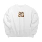 子猫カーニバルの子猫LINEスタンプ Big Crew Neck Sweatshirt