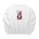 dorakiti0712のペンギンの子（ペン子） Big Crew Neck Sweatshirt