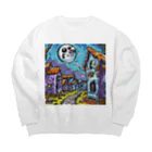 Paonのズーのゾンビくんの町 Big Crew Neck Sweatshirt