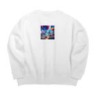 moon star ☪︎の異空間3 Big Crew Neck Sweatshirt