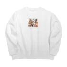 えほんのふんわりぺーじのみんなで歌おう：協力の楽しさ Big Crew Neck Sweatshirt