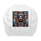 Kuris-DesignのThanks GOD,I'm alive. Big Crew Neck Sweatshirt