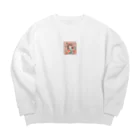 LOEVVEの可愛いメロンさん Big Crew Neck Sweatshirt