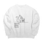 Clozettaのリスの料理 Big Crew Neck Sweatshirt