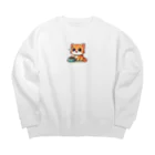 GRAPHLABOのオアズケコネコ Big Crew Neck Sweatshirt