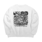 yumekauのA World of Hatred Big Crew Neck Sweatshirt