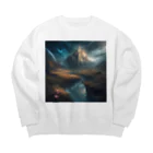 MO23の神秘的な空間 Big Crew Neck Sweatshirt