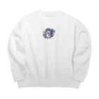 音楽ルー106のシマエナガ Big Crew Neck Sweatshirt