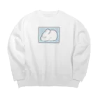 微風おひるねショップの立ち耳ちゃん Big Crew Neck Sweatshirt