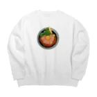 ぷりぷり飯店ヌーイーのぷりぷりサーモンいくら丼 Big Crew Neck Sweatshirt