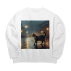 THE NOBLE LIGHTのひとりぼっちのエール Big Crew Neck Sweatshirt