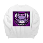 naoyukiszのぷんぷん チンチラ Big Crew Neck Sweatshirt