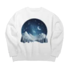 JUPITERの幻想的な冬の夜 Big Crew Neck Sweatshirt