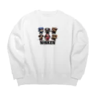 maehigeの店の忍犬（にんけん）ライバル集合 Big Crew Neck Sweatshirt