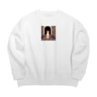 masaのトンネルで遊んでいる猫 Big Crew Neck Sweatshirt