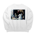 Celestite(セレスタイト)の少女の美術館 Big Crew Neck Sweatshirt