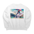 Celestite(セレスタイト)のちょっとひと休み Big Crew Neck Sweatshirt