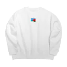 kaiminsapoのハイビスカス　リゾート　🌺　🏝️ Big Crew Neck Sweatshirt