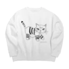 にゃちほこの通りすがりの猫 Big Crew Neck Sweatshirt