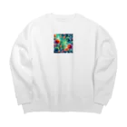 NAO6655の泡 Big Crew Neck Sweatshirt