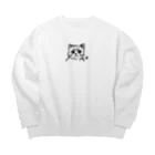 CODYの訝しげな顔の猫 Big Crew Neck Sweatshirt