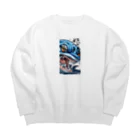 ebesの怒サバ Big Crew Neck Sweatshirt