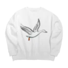 STTakuyaのあひるのこだったはくちょう Big Crew Neck Sweatshirt