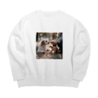 maru1515のうっとり Big Crew Neck Sweatshirt