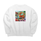 janeiroのDoragon６ Big Crew Neck Sweatshirt