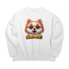 ぷるぱらの【ぽめちい】シリーズ （Surprise バージョン） Big Crew Neck Sweatshirt