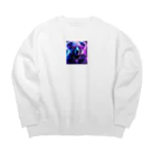 ゴーラッキーサンのリアルな眼鏡コアラ Big Crew Neck Sweatshirt