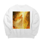 AQUAMETAVERSEの光の世界へ向かう姫 アメジスト 2846 Big Crew Neck Sweatshirt