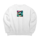 t96373456の未確認飛行物体 Big Crew Neck Sweatshirt