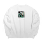 ZeroCreativeのクリスタルアイスバジリスク Big Crew Neck Sweatshirt