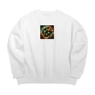 たこ焼きのタバコの葉 Big Crew Neck Sweatshirt