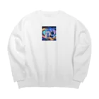 katohkouchiの夢幻の森の小さな冒険者たち Big Crew Neck Sweatshirt