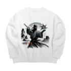 影の戦士コレクションの手裏剣・影 Big Crew Neck Sweatshirt