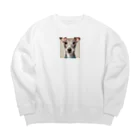 hono想(そう)イタグレ日記の笑顔のイタリアングレーハウンド Big Crew Neck Sweatshirt