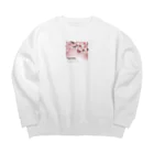 ウエディング♡カップルグッズの桜 Big Crew Neck Sweatshirt