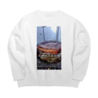 kmtum49の肉祭り Big Crew Neck Sweatshirt