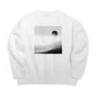 masaのエレガントなデザイン Big Crew Neck Sweatshirt