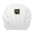 Blue Linksの車掌さんパルムくん Big Crew Neck Sweatshirt