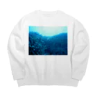 umin0nakaの青い珊瑚礁 Big Crew Neck Sweatshirt