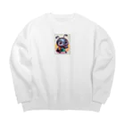 Tの店の小さなアリが元気にあいさつ Big Crew Neck Sweatshirt